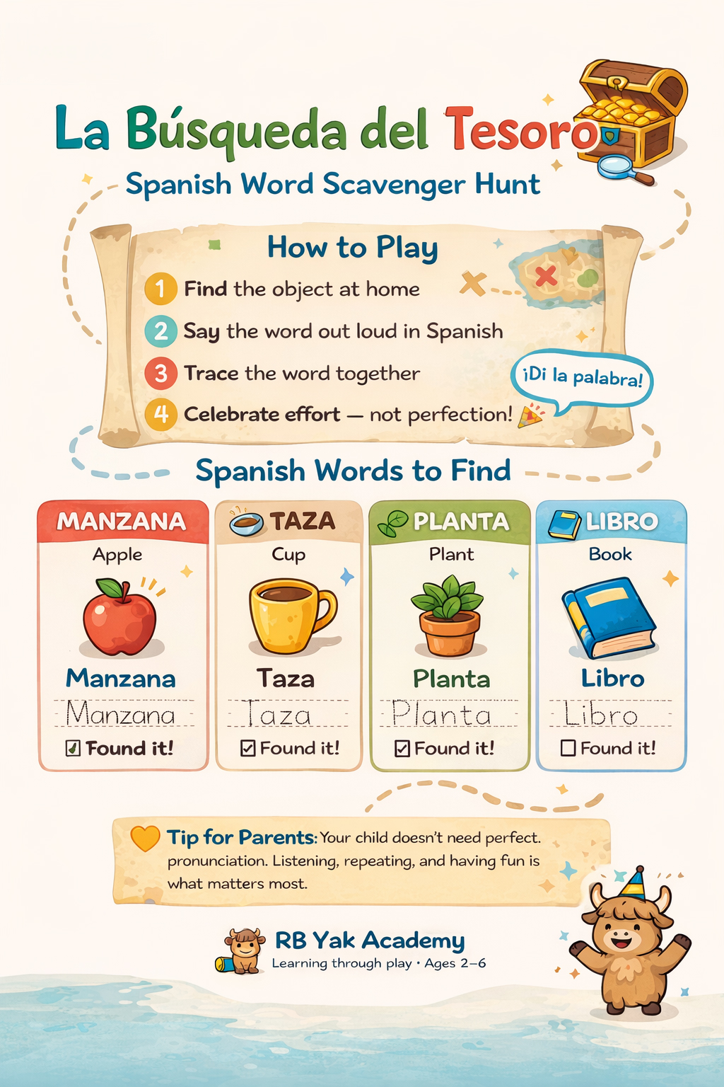 Spanish Scavenger Hunt Activity Preview